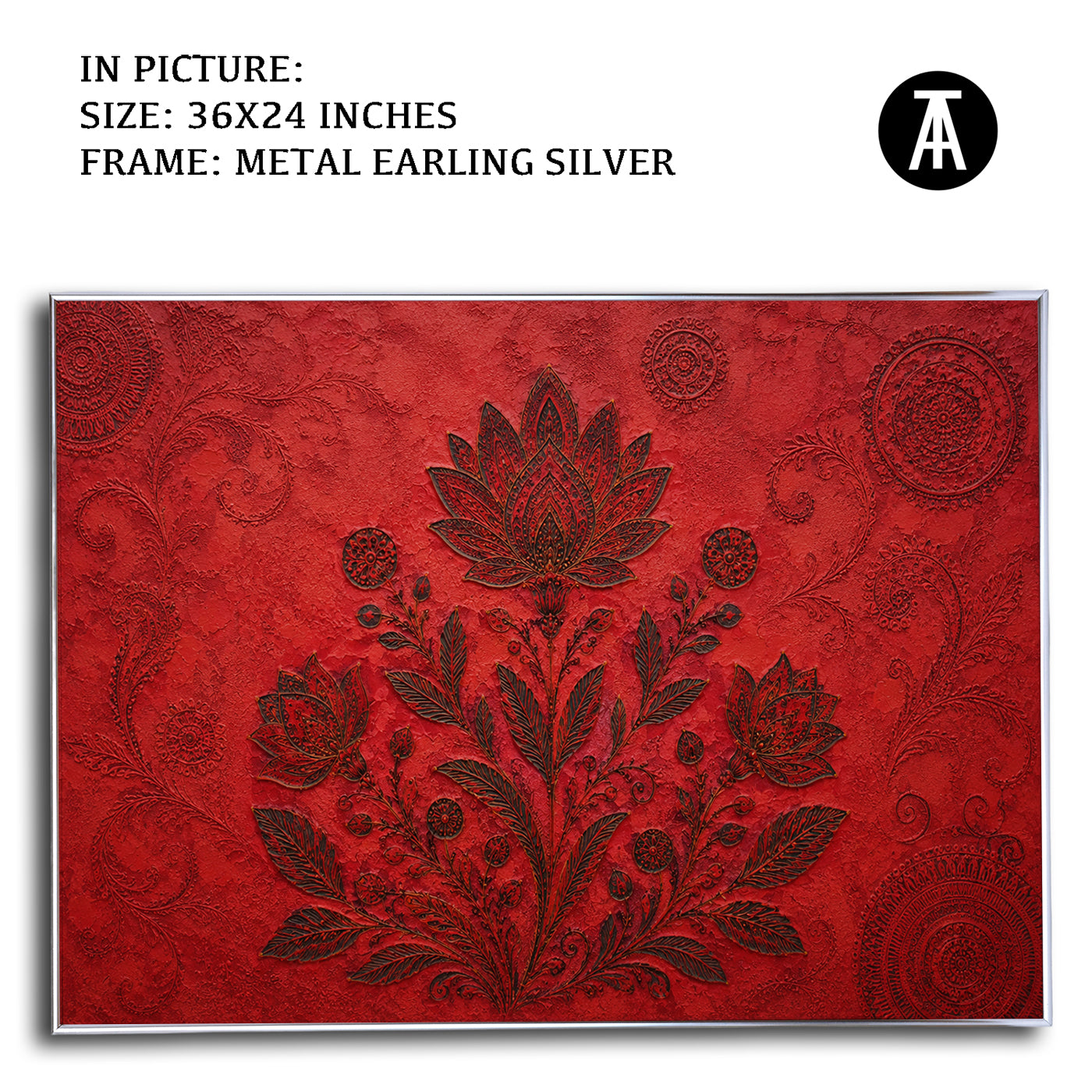 Artwork in Metal Earling Silver Frame