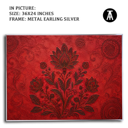 Artwork in Metal Earling Silver Frame