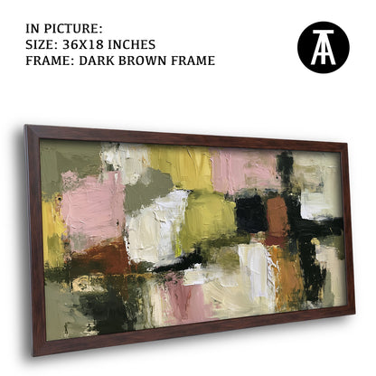 Artwork in Dark Brown Frame