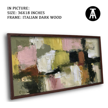 Artwork in Dark Wood Frame