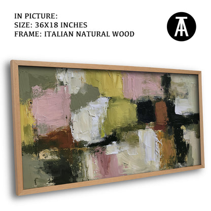Artwork in Natural Wood Frame