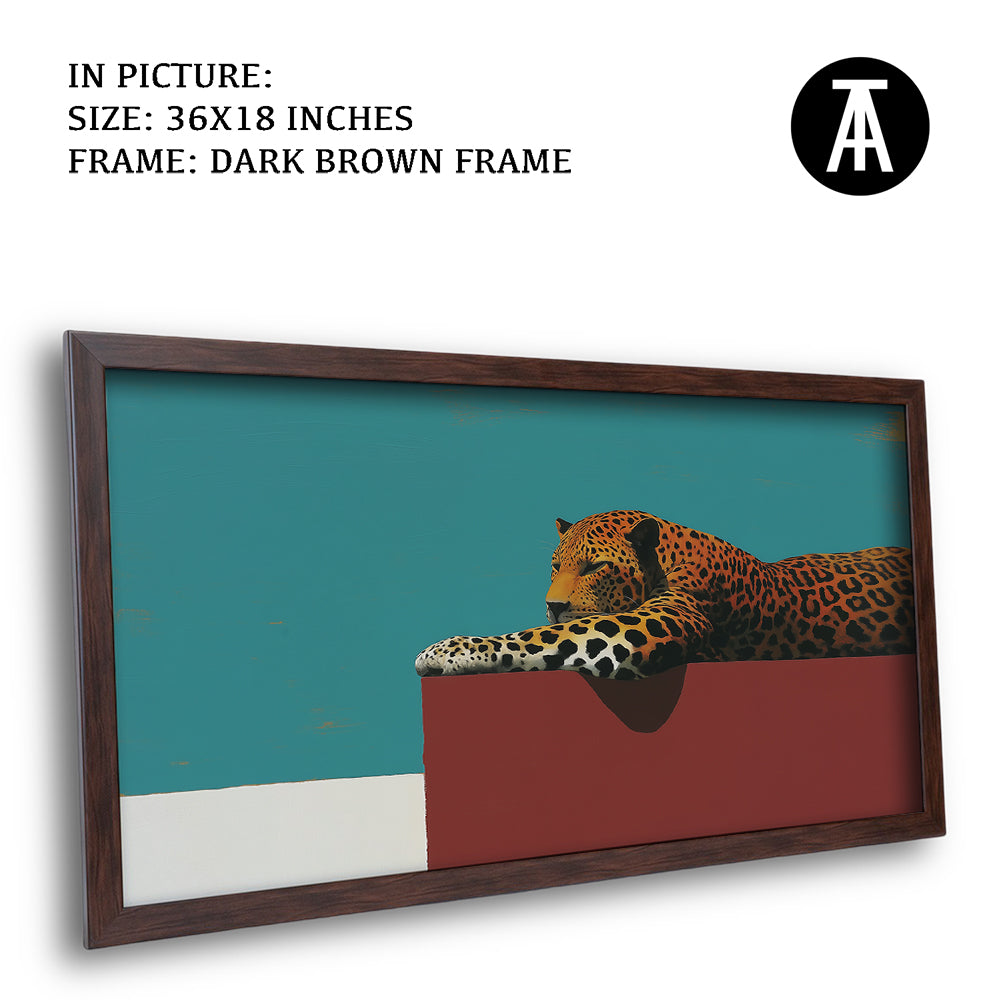 Artwork in Dark Brown Frame