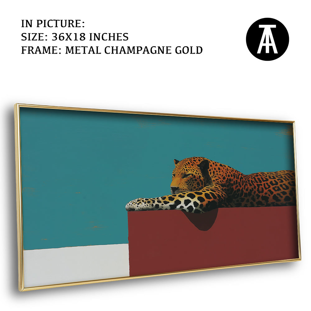 Artwork in Metal Champagne Gold Frame