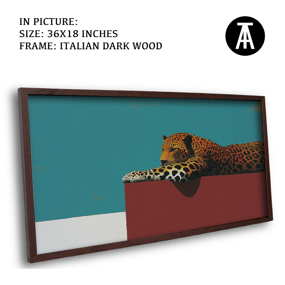 Artwork in Dark Wood Frame