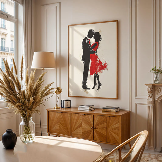 Minimalist Painting in a Lifestyle Setting