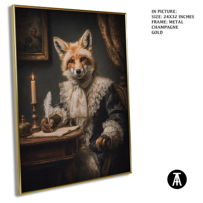 Artwork in Metal Champagne Gold Frame