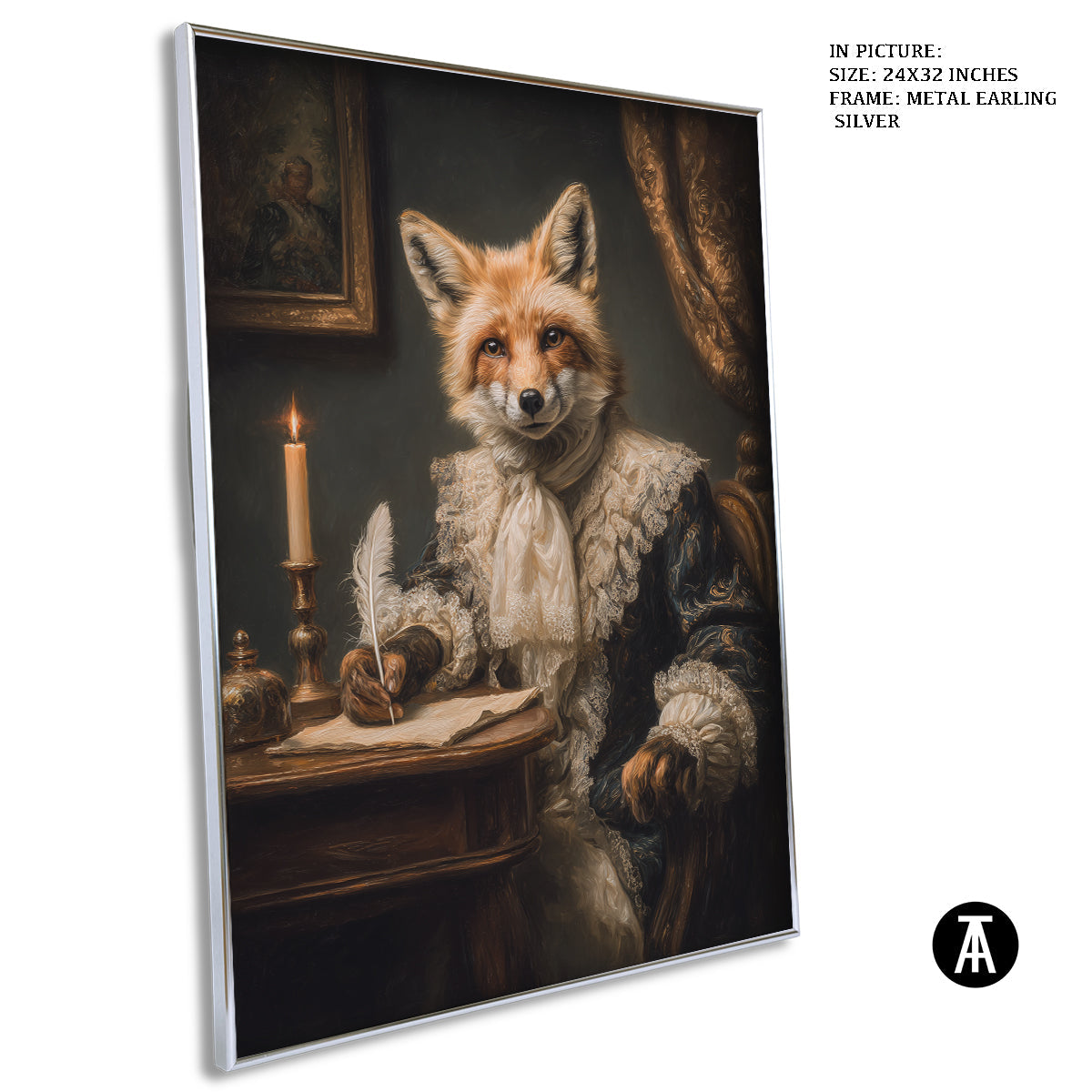 Artwork in Metal Earling Silver Frame