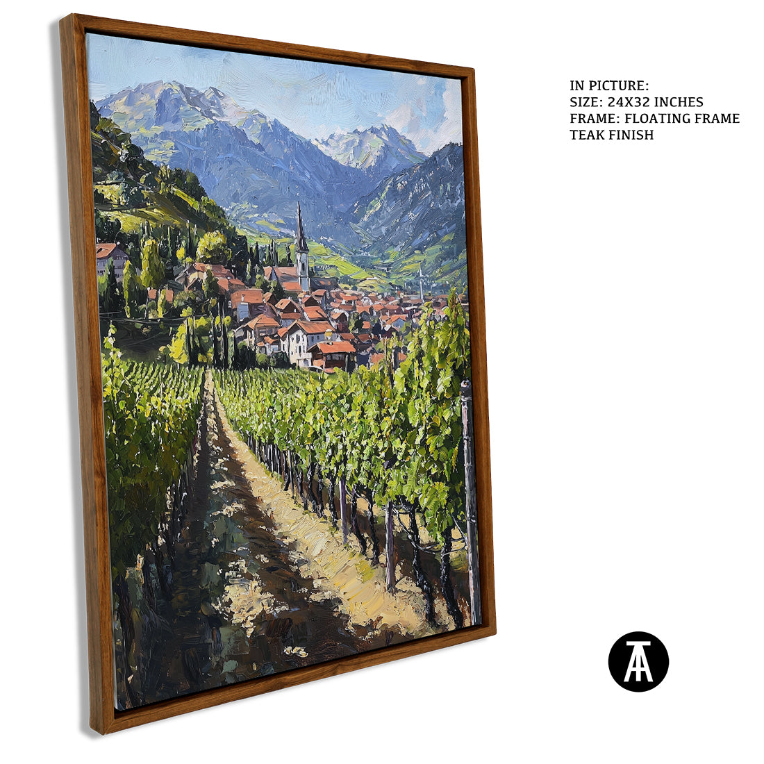 Sample Artwork in Floating Frame