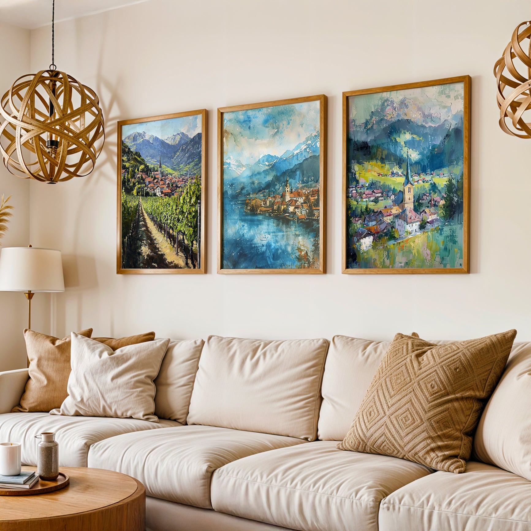 Gallery Wall Set in Lifestyle Setting