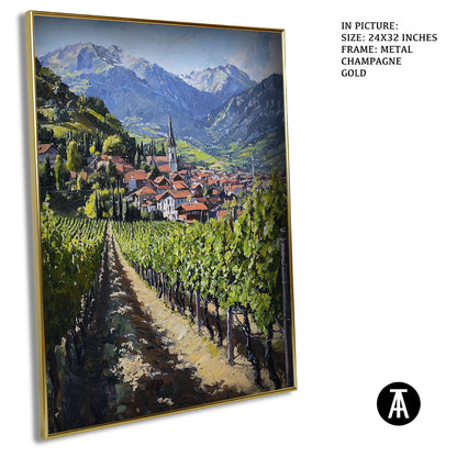 Sample Artwork in Champagne gold Metal Frame
