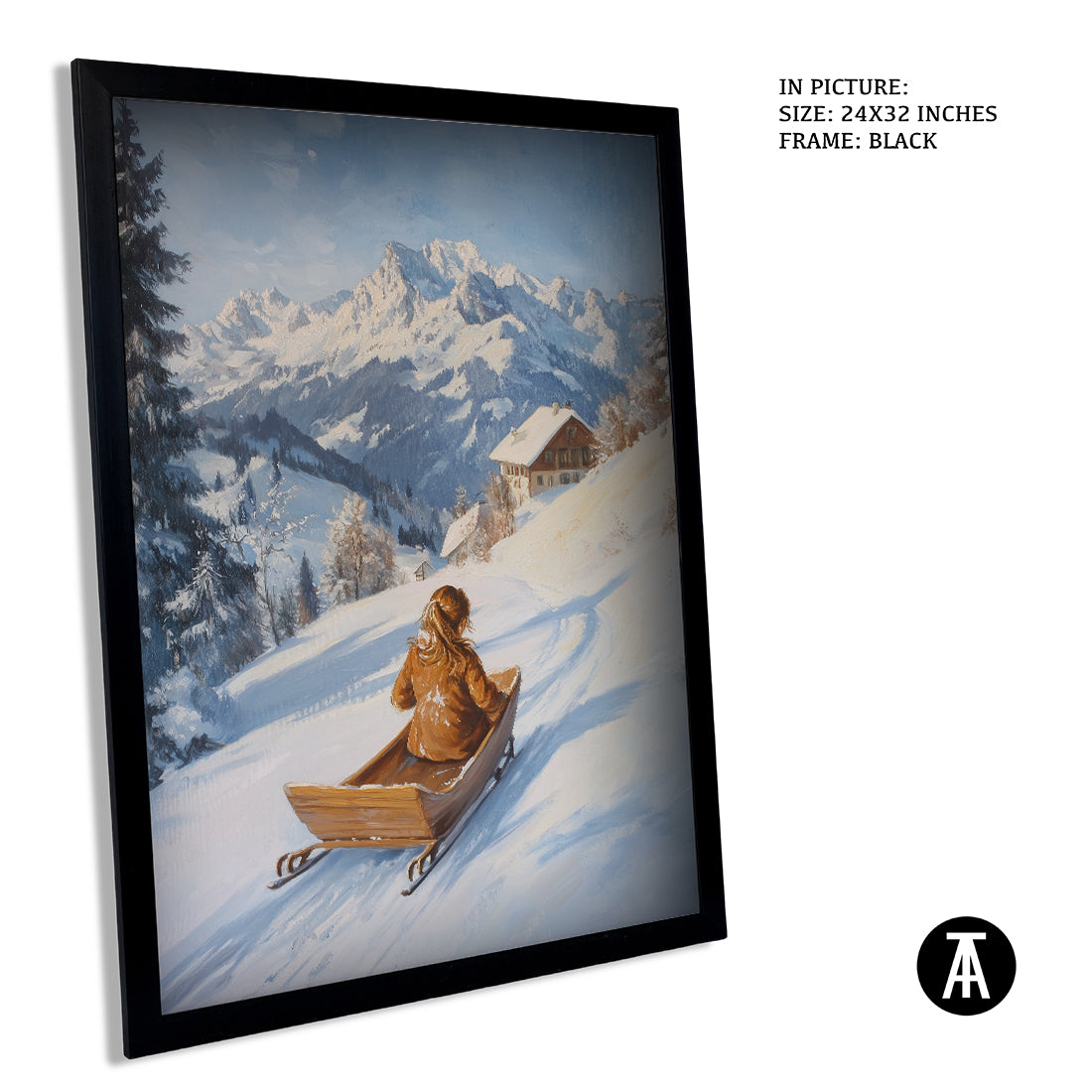 Sample Artwork in Black Frame