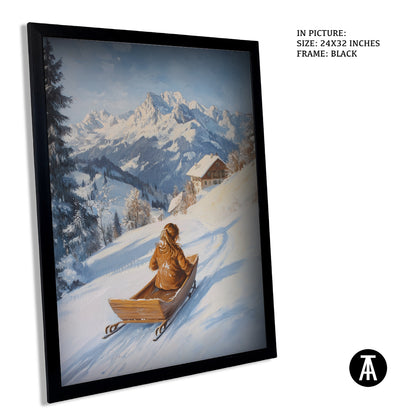 Sample Artwork in Black Frame