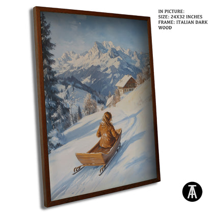 Sample Artwork in Italian Wood Framing Dark