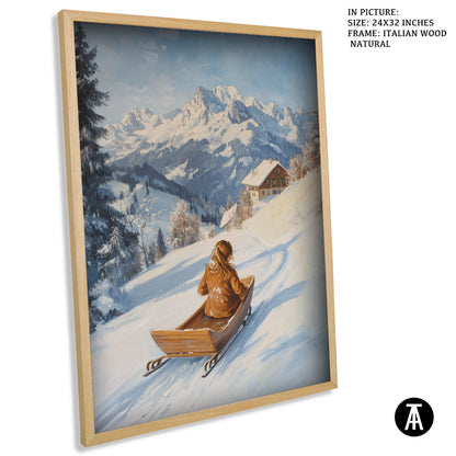 Sample Artwork in Italian Wood Framing Natural