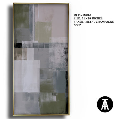 Artwork in Metal Champagne Gold Frame