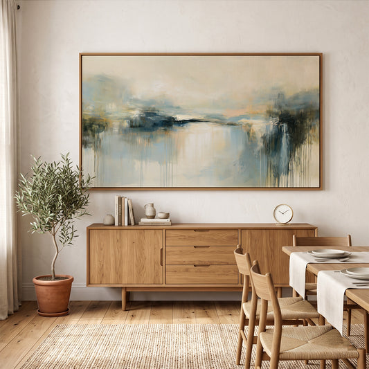Abstract Painting in a Lifestyle Setting