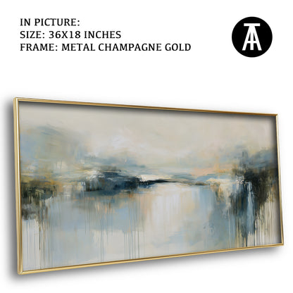 Artwork in Metal Champagne Gold Frame