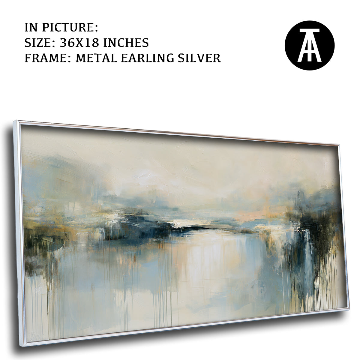 Artwork in Metal Earling Silver Frame