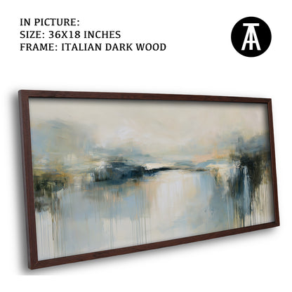 Artwork in Dark Wood Frame