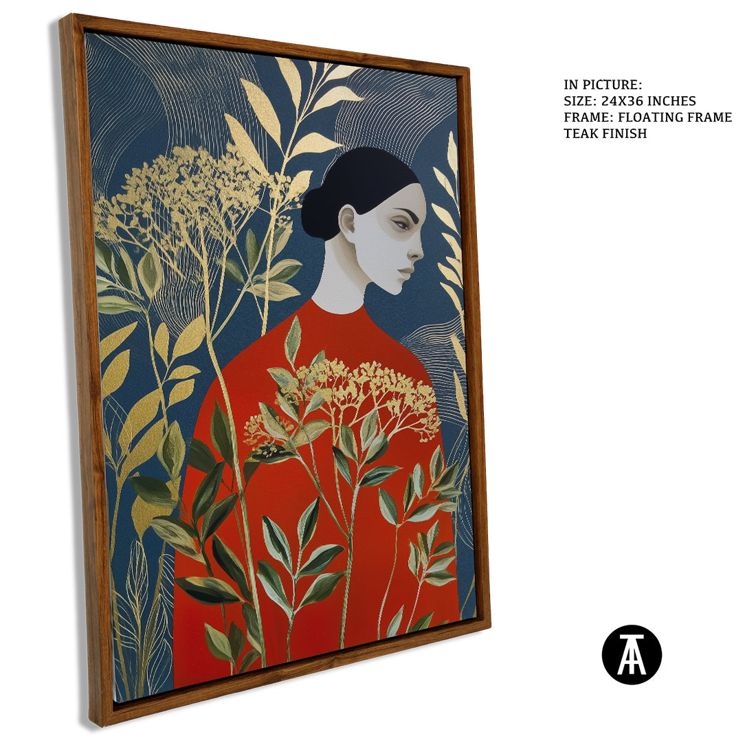 Sample Artwork in Floating Frame