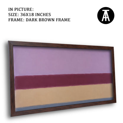 Artwork in Dark Brown Frame