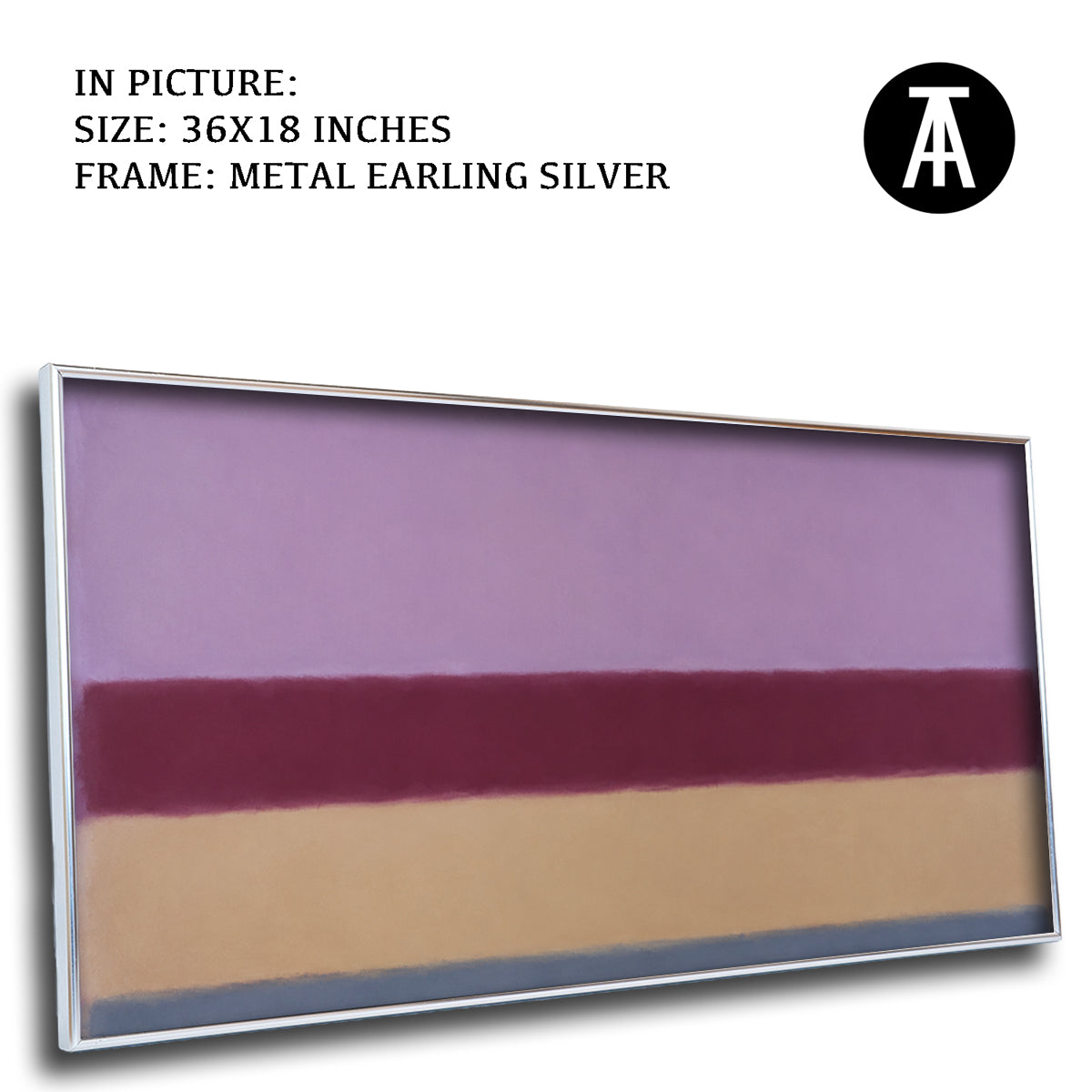 Artwork in Metal Earling Silver Frame