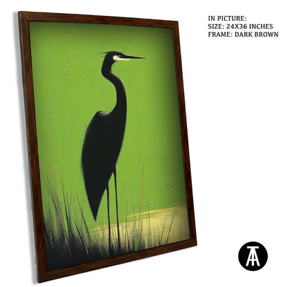 Artwork in Dark Brown Frame