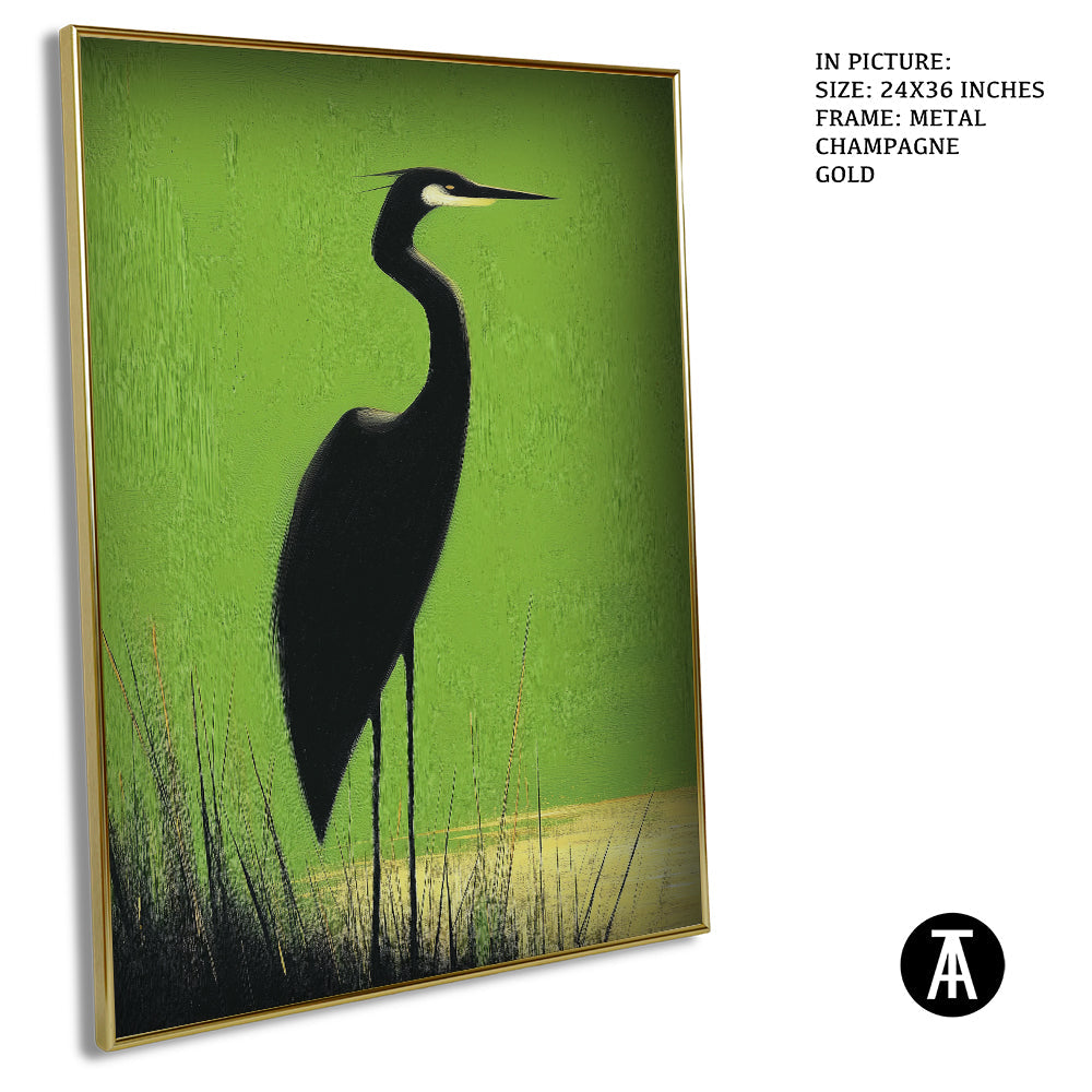 Artwork in Metal Champagne Gold Frame