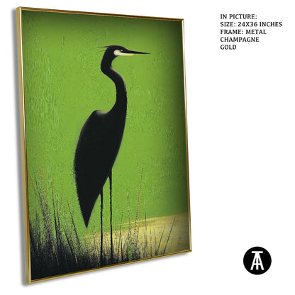 Artwork in Metal Champagne Gold Frame