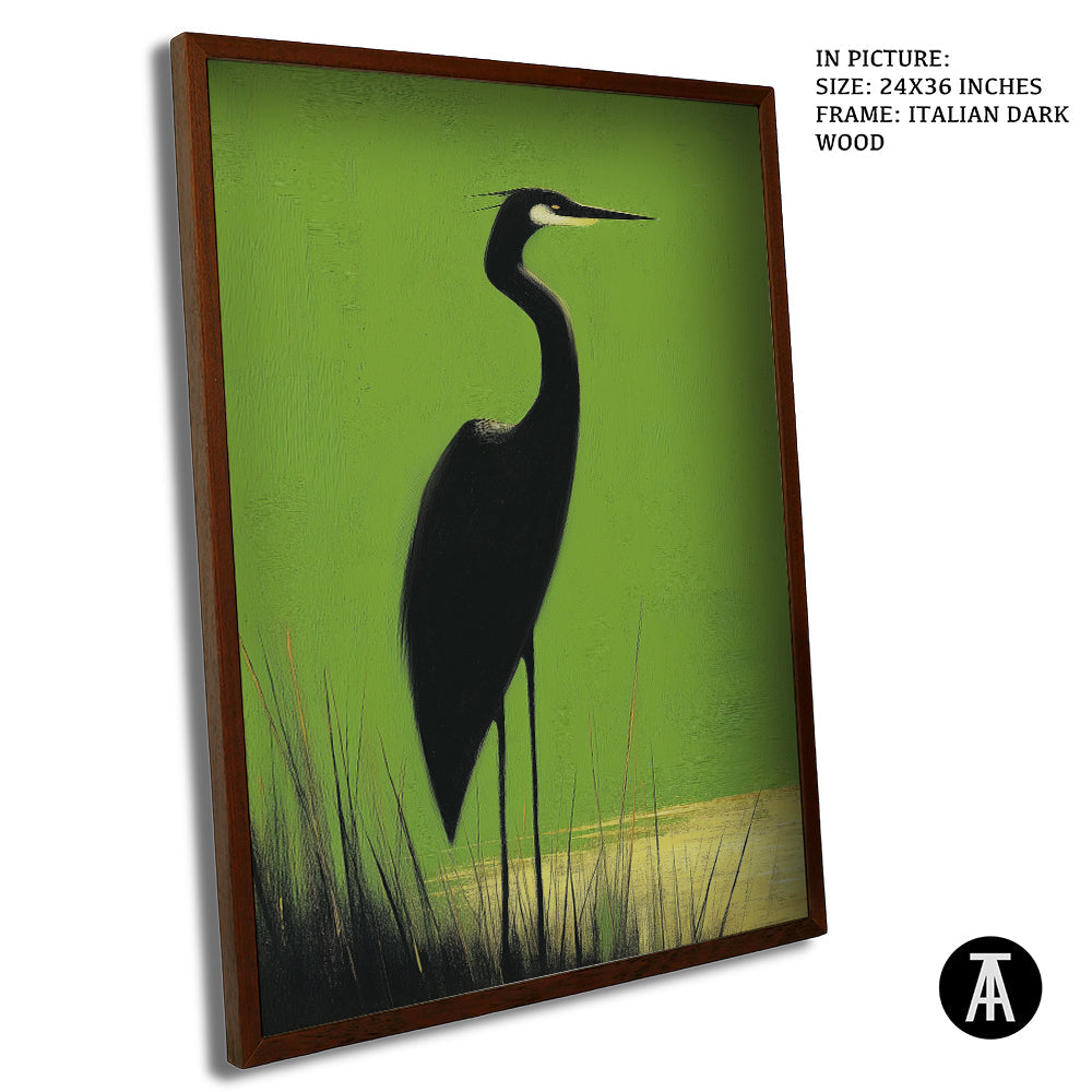 Artwork in Dark Wood Frame