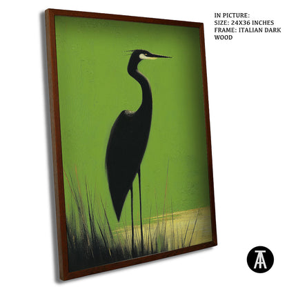 Artwork in Dark Wood Frame