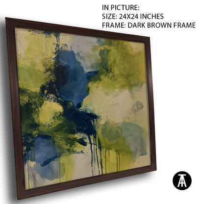 Artwork in Dark Brown Frame