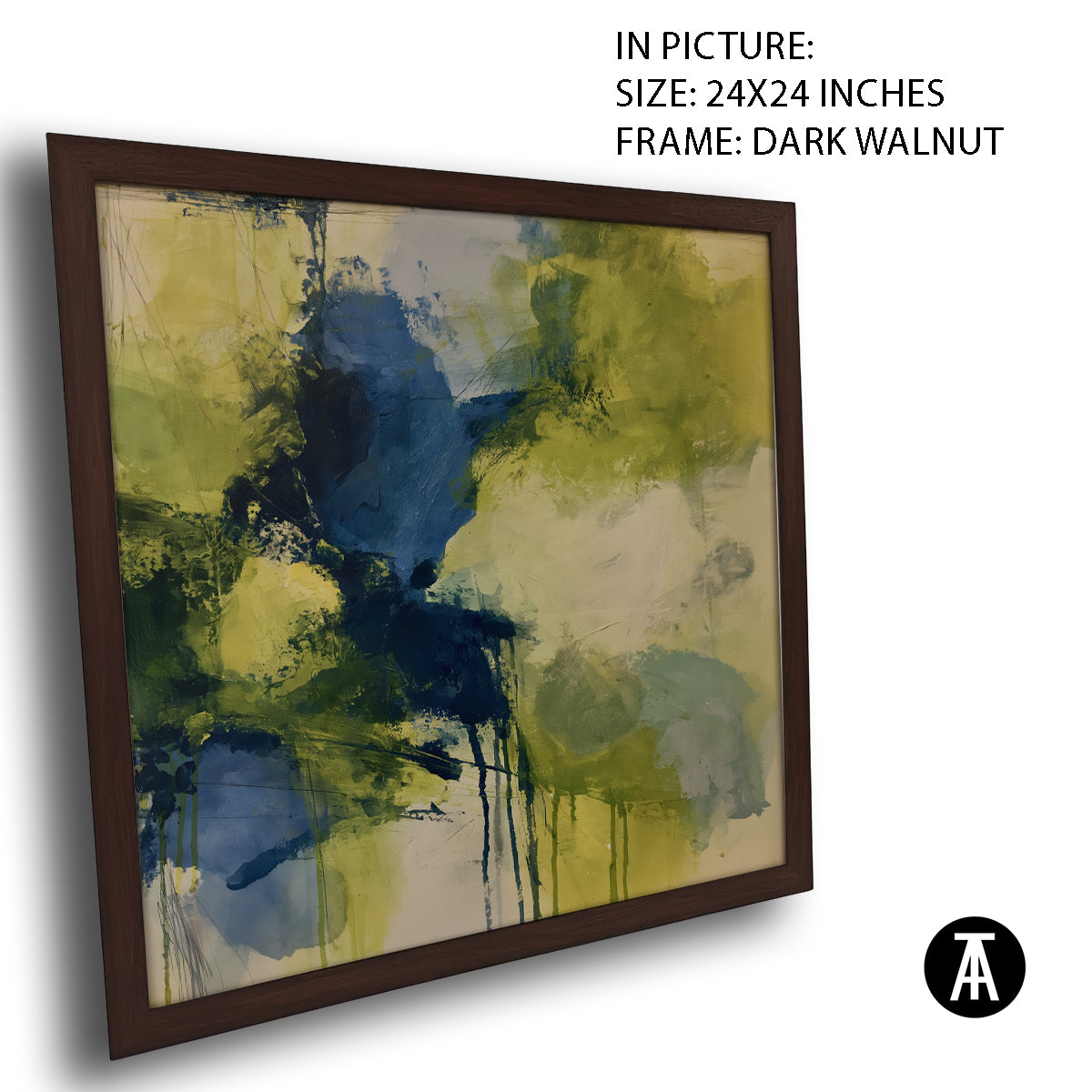 Artwork in Dark Walnut Frame