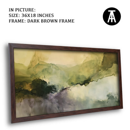 Artwork in Dark Brown Frame