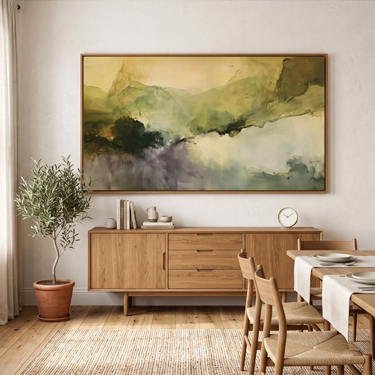 Abstract Painting in a Lifestyle Setting