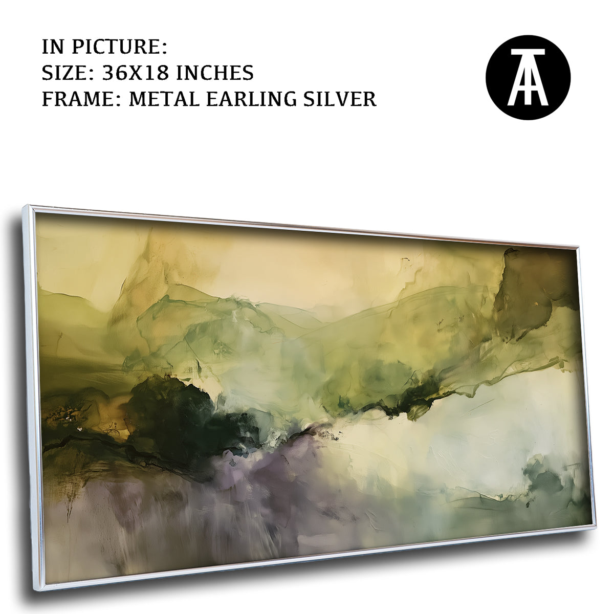 Artwork in Metal Earling Silver Frame