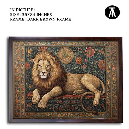 Artwork in Dark Brown Frame