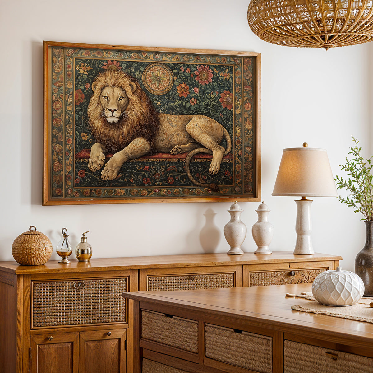 Heritage Indian Painting in a Lifestyle Setting
