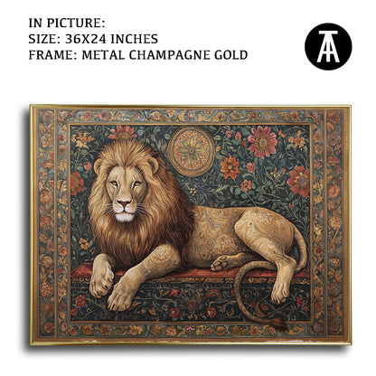 Artwork in Metal Champagne Gold Frame