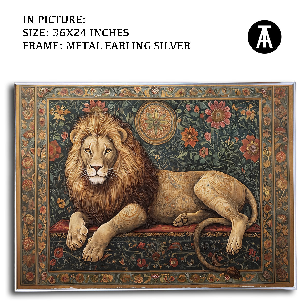 Artwork in Metal Earling Silver Frame