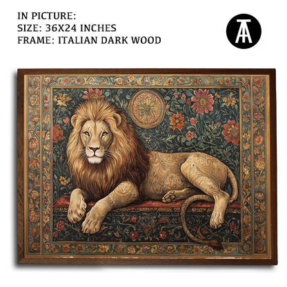 Artwork in Dark Wood Frame