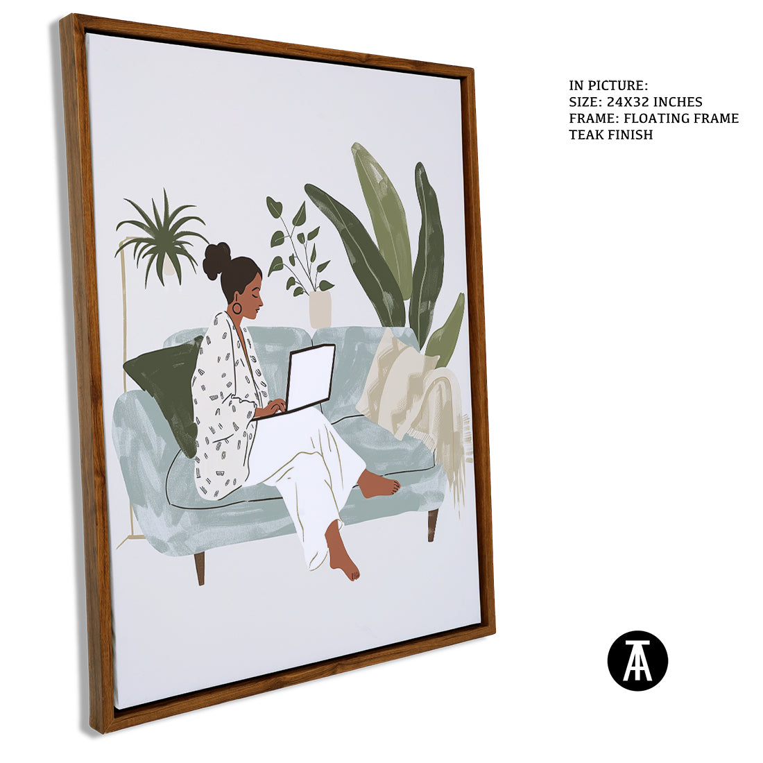Sample Artwork in Floating Frame