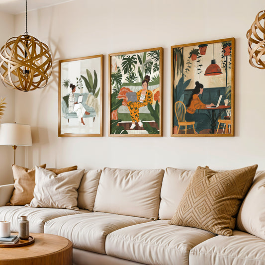 Gallery Wall Set in Lifestyle Setting