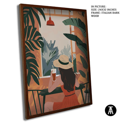 Sample Artwork in Italian Wood Framing Dark