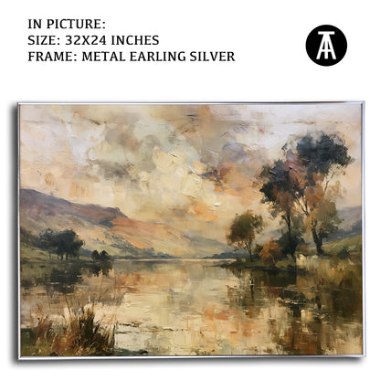 Artwork in Metal Earling Silver Frame