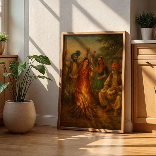 Heritage Indian Painting in a Lifestyle Setting