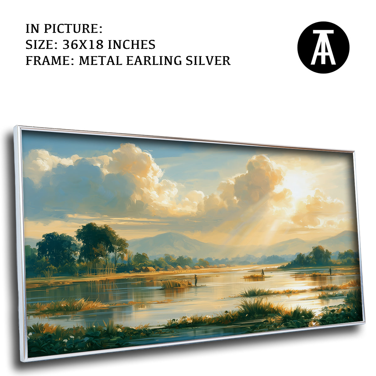 Artwork in Metal Earling Silver Frame