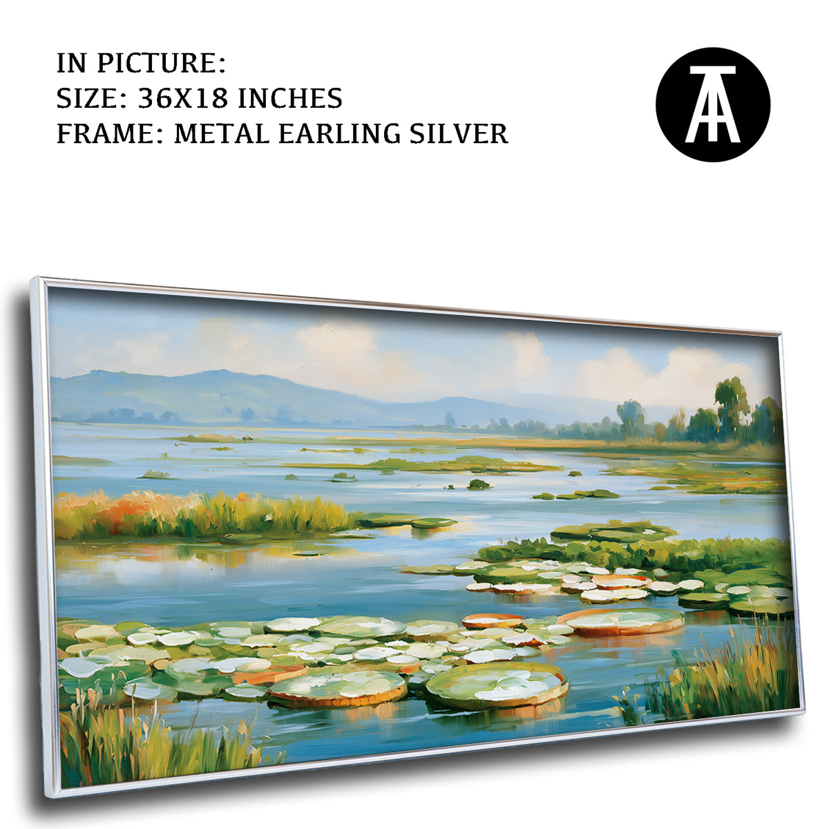 Artwork in Metal Earling Silver Frame