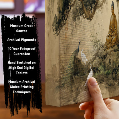 Lord Buddha and the Peacocks by TravelArty