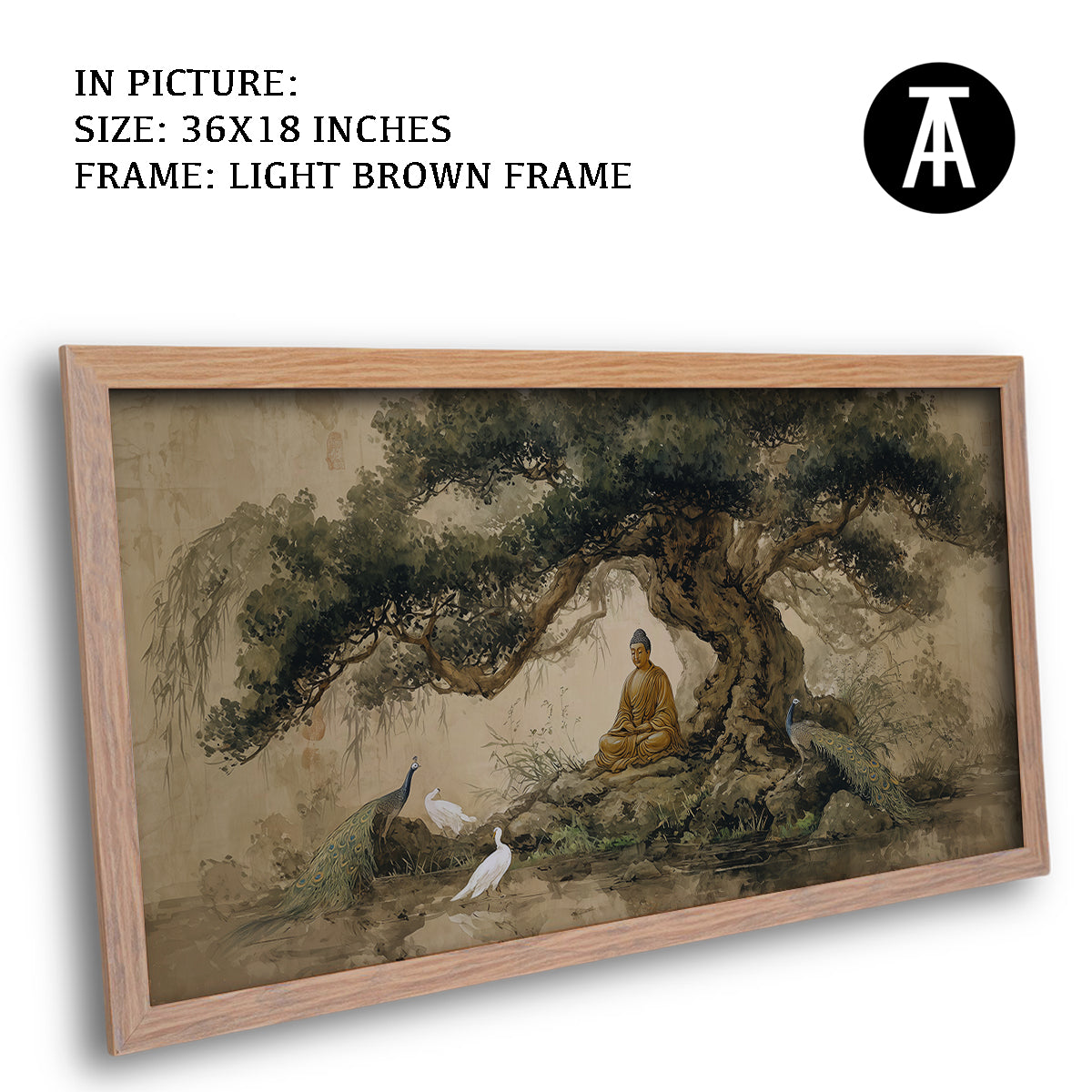 Lord Buddha and the Peacocks by TravelArty